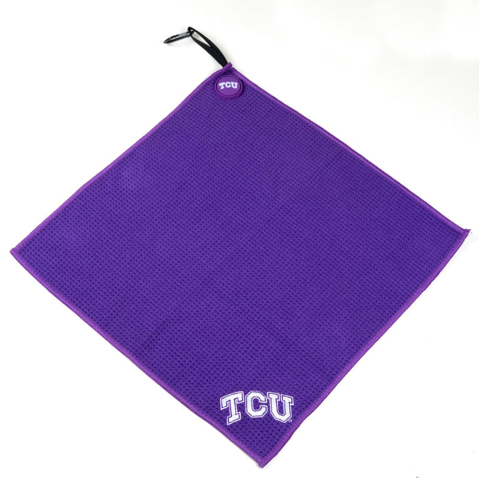 TCU Horned Frogs NCAA Magnetic Embroidered Golf Towel – 15" x 15" - Club Rehab