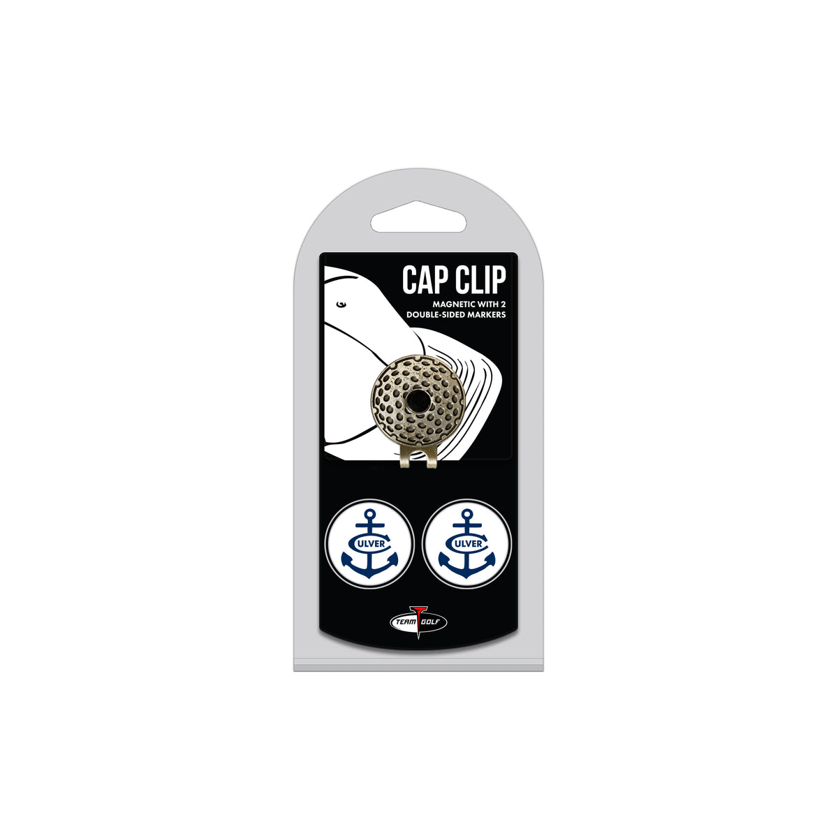 CULVER hat clip with two golf ball markers