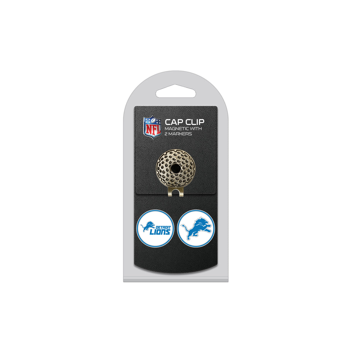 DETROIT LIONS hat clip with two golf ball markers