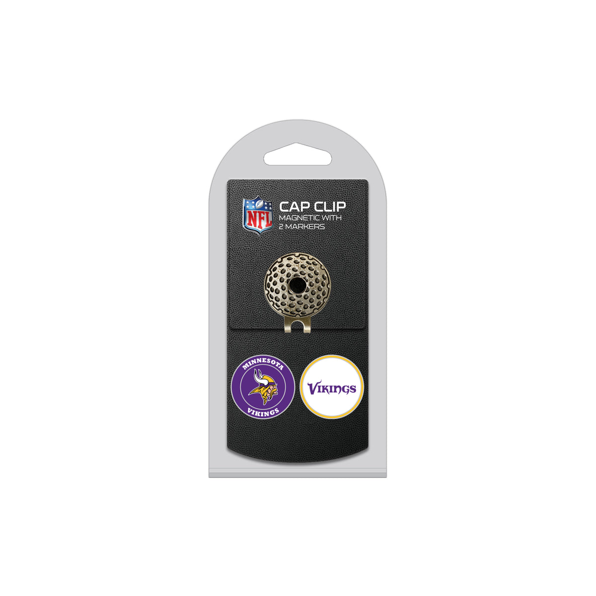 MINNESOTA VIKINGS hat clip with two golf ball markers