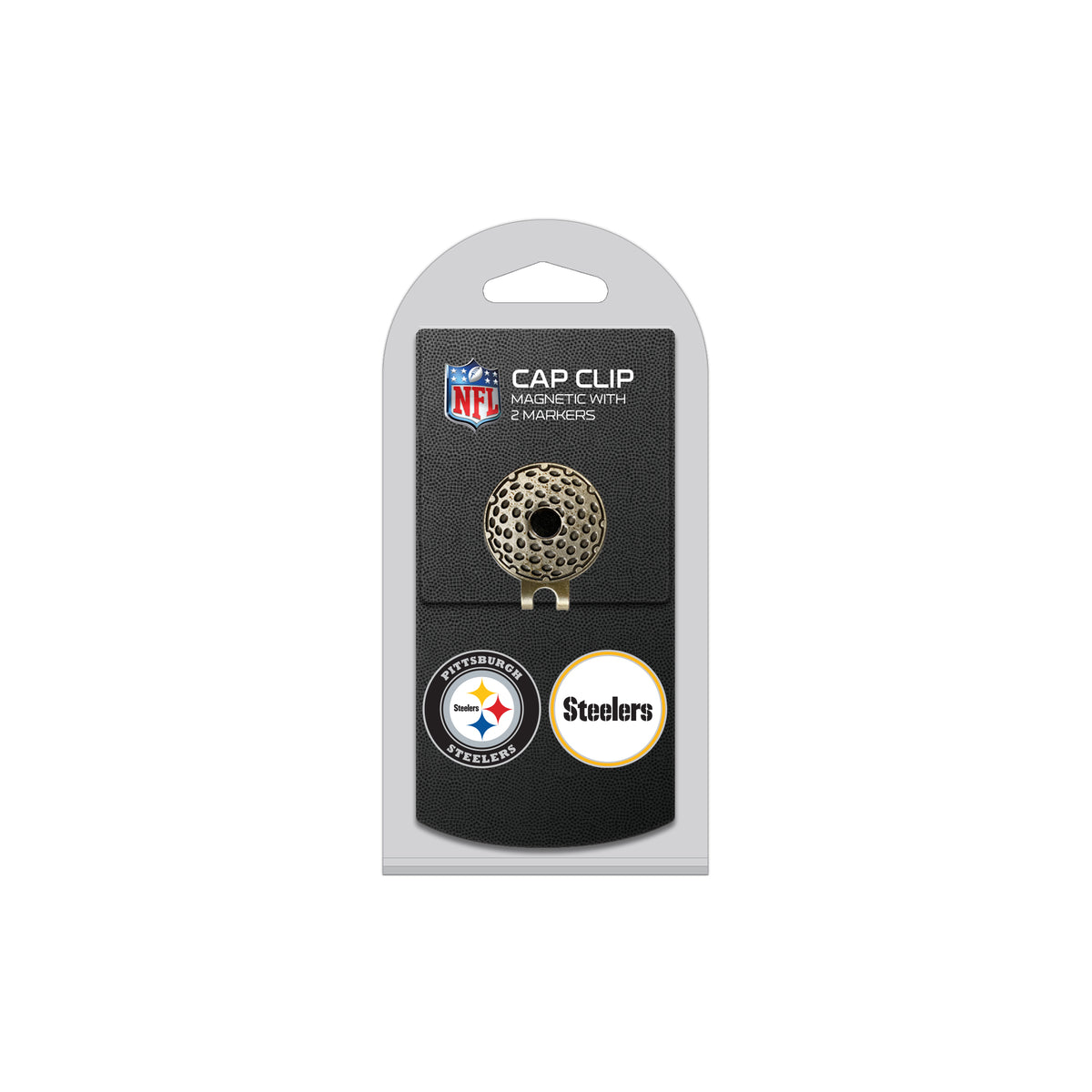 PITTSBURGH STEELERS hat clip with two golf ball markers