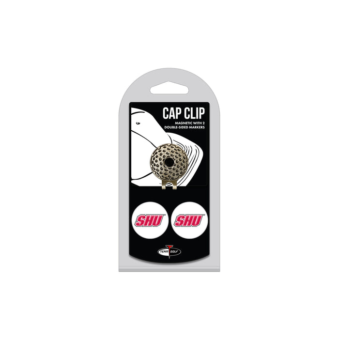 SACRED HEART hat clip with two golf ball markers