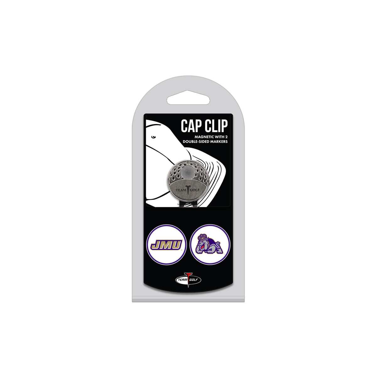 JAMES MADISON hat clip with two golf ball markers