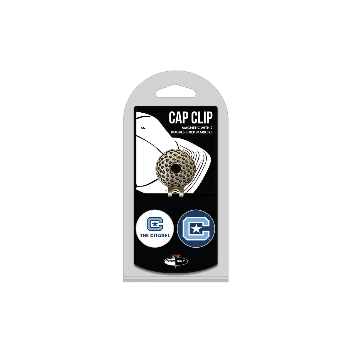 CITADEL MILITARY hat clip with two golf ball markers
