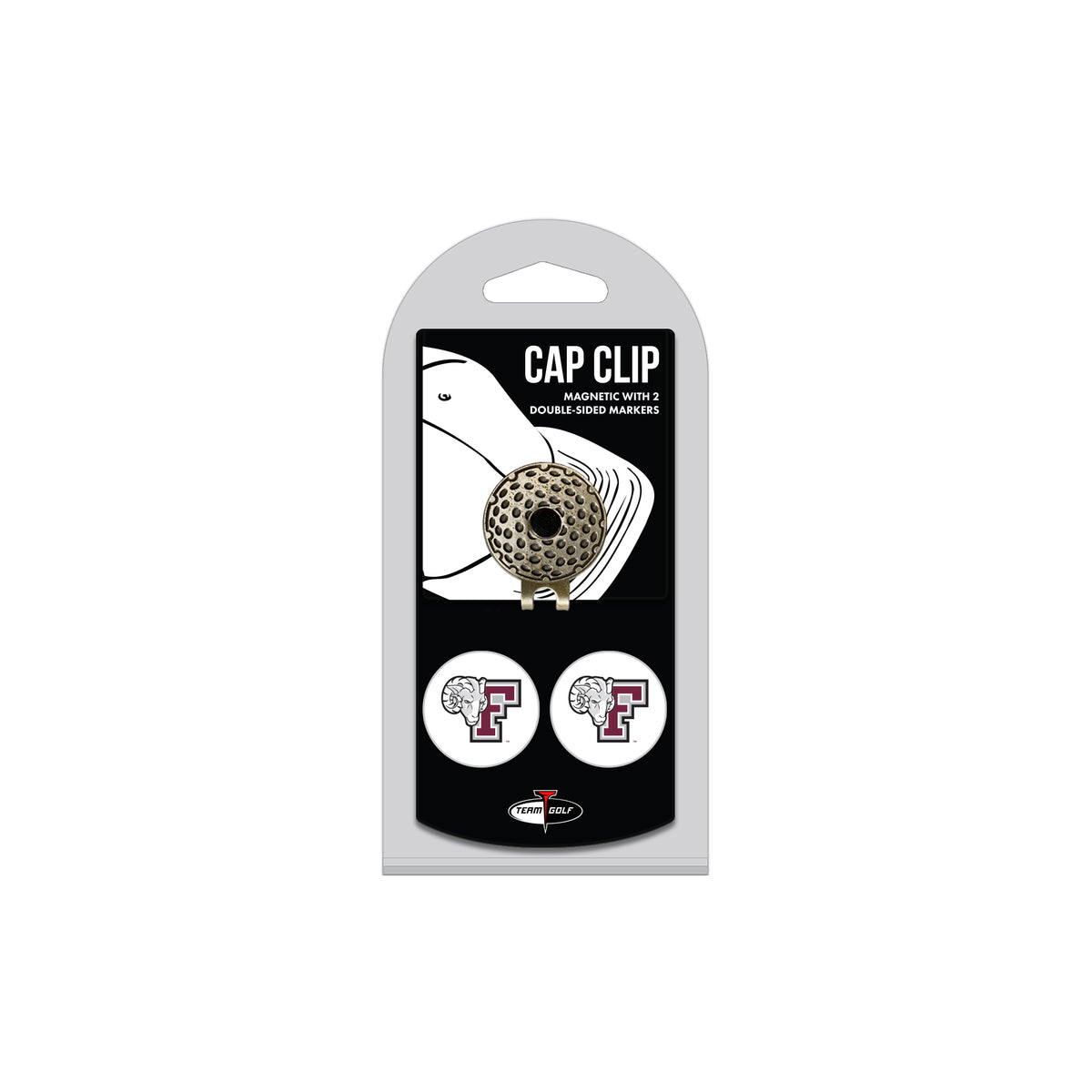FORDHAM hat clip with two golf ball markers