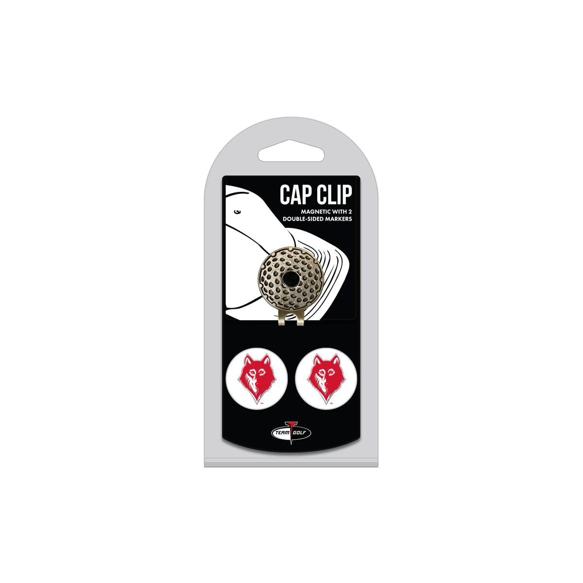 NEWBERRY COL hat clip with two golf ball markers