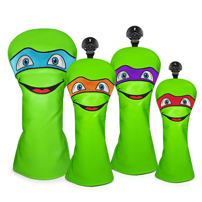 Teenage Mutant Ninja Turtles “Rad Shell Squad” Headcovers - Full set = Driver (1) Fairway (2) Hybrid (1) - SAVE 20% BUNDLE - Club Rehab