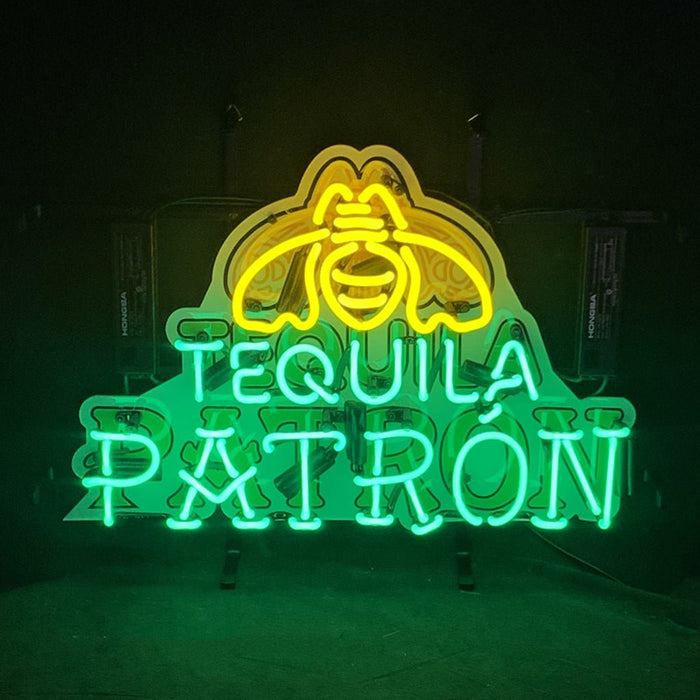 Tequila Patron with Acrylic Logo Neon Signs - Club Rehab