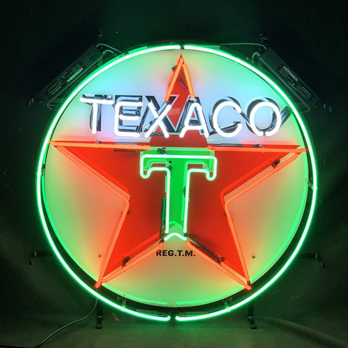 Texaco Gasoline Neon Signs Light - Club Rehab