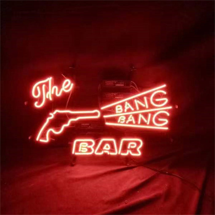The Bang Bang Bar Gun Neon Light Sign - Club Rehab