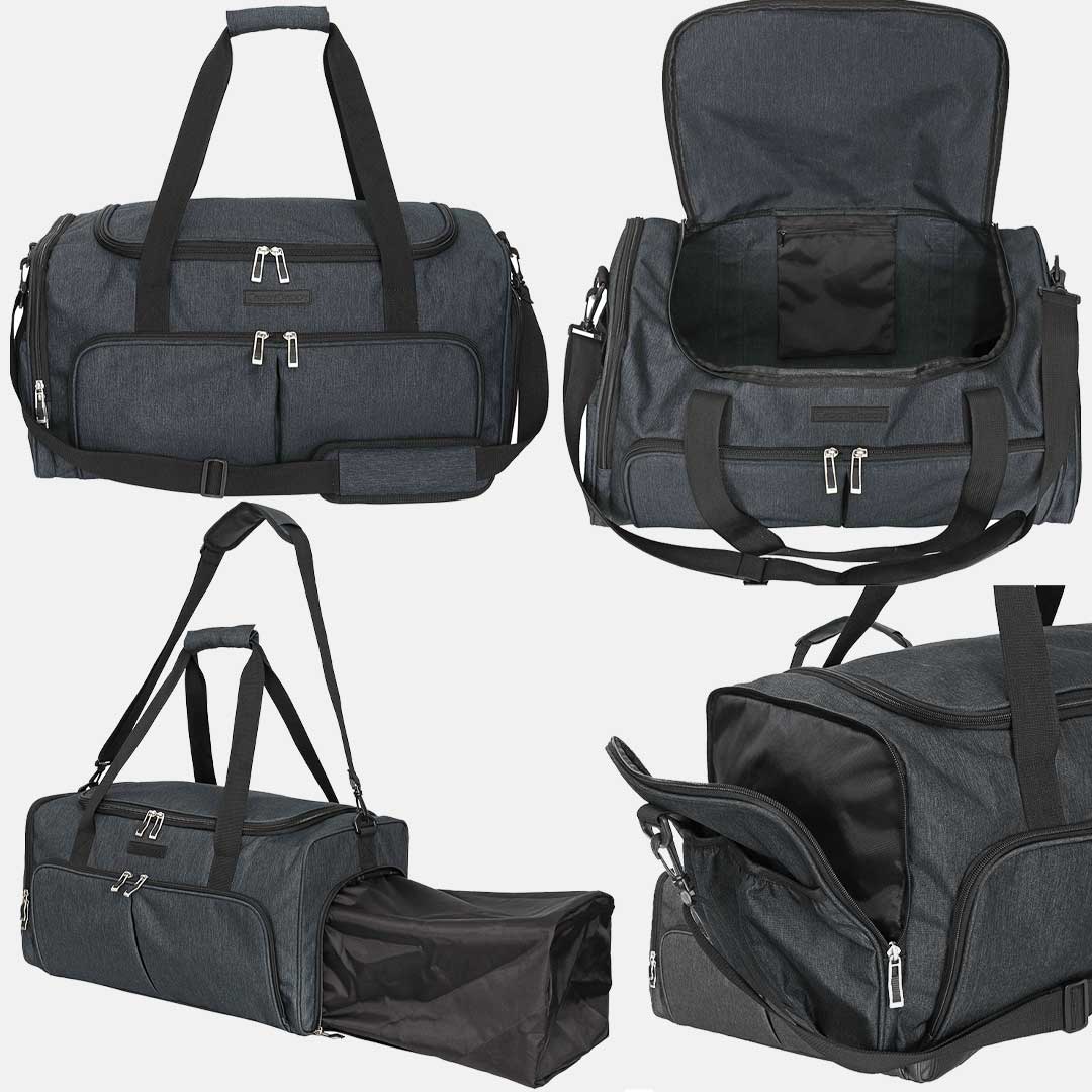 The Constrictor Golf Travel Bag | Superior Style - Gunmetal Travel Set - Club Rehab