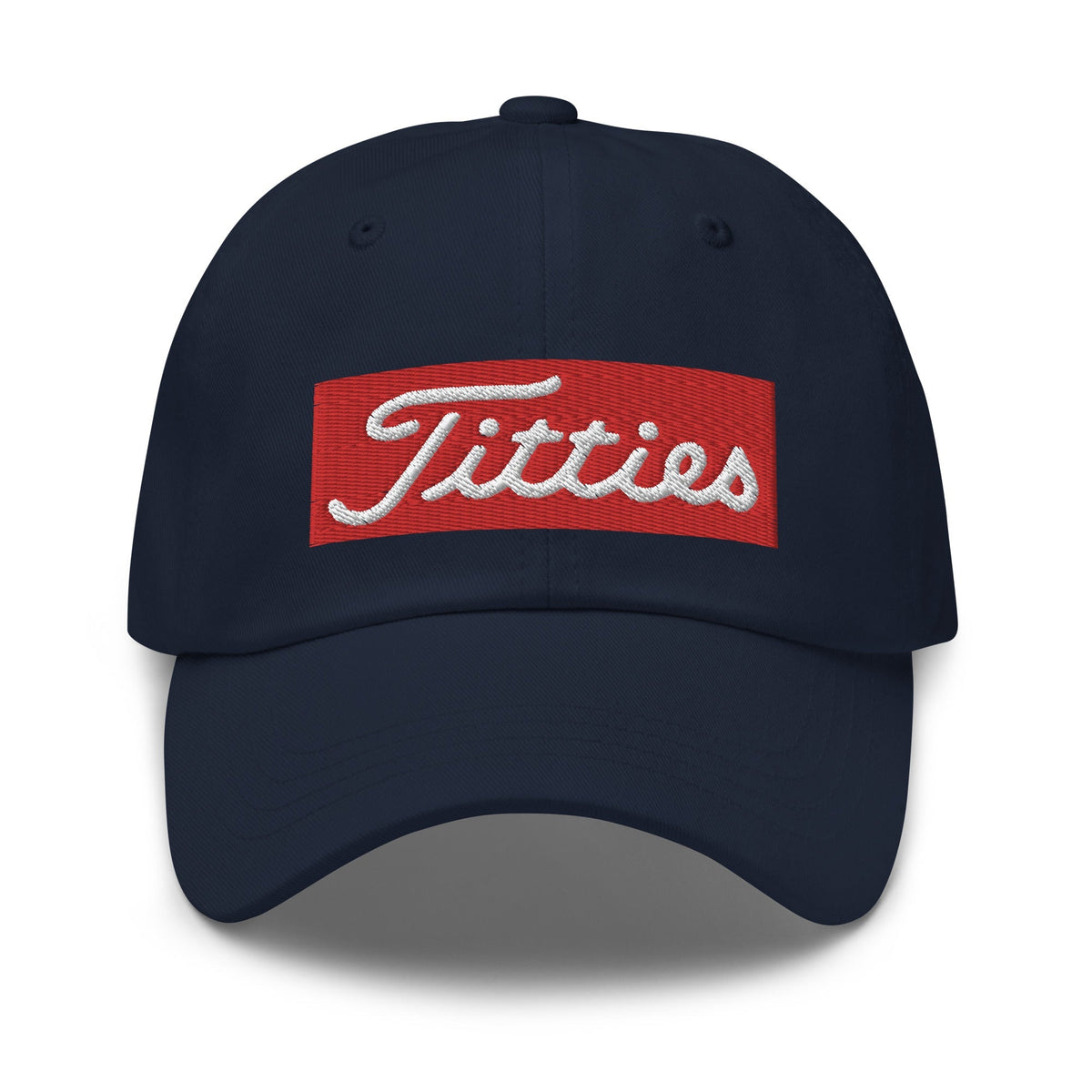 Titties Baseball Hat - Navy - Club Rehab