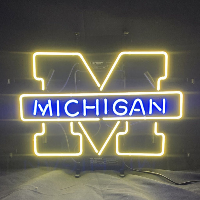 University of Michigan Logo Neon Signs - Club Rehab