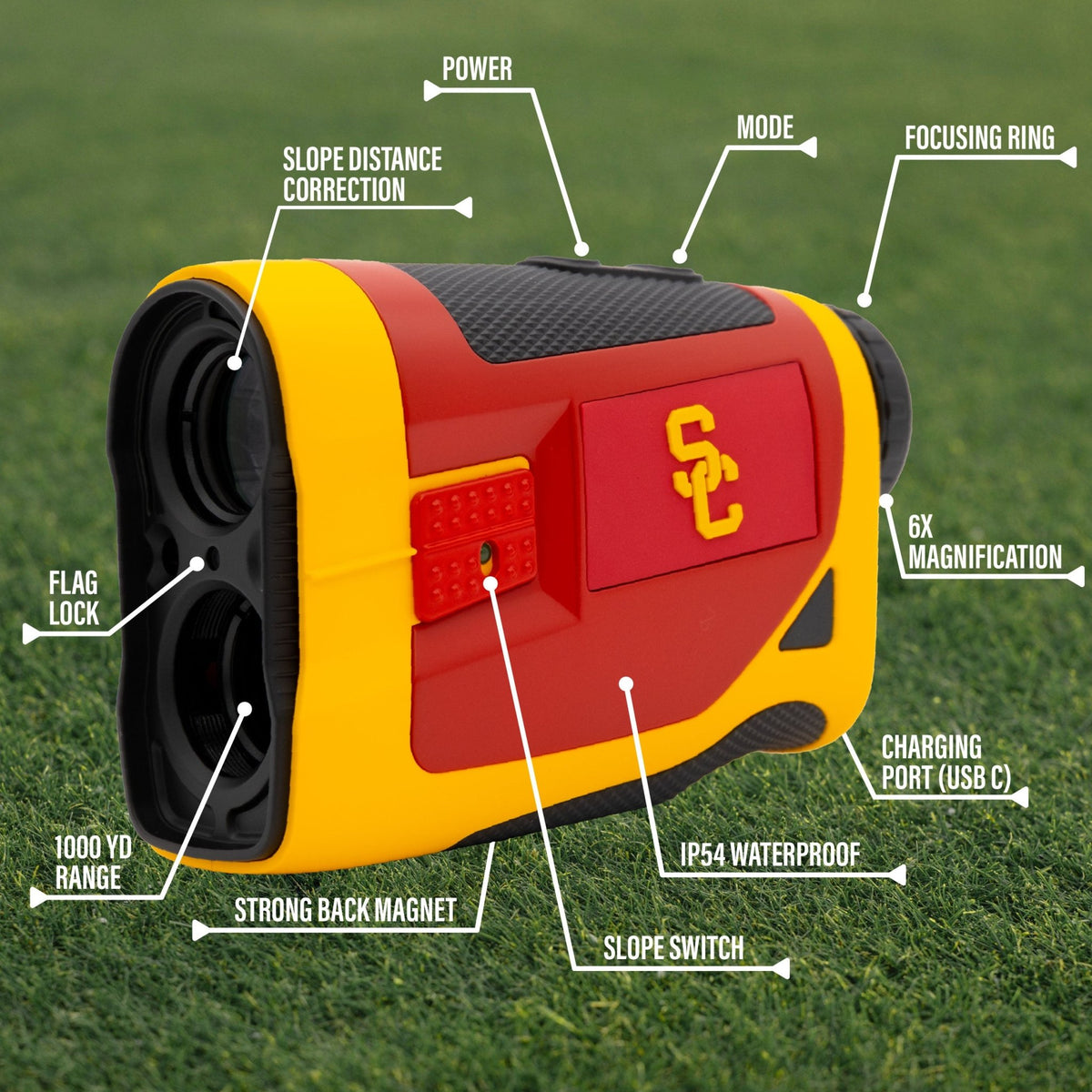 USC Trojans Foresight golf rangefinder by Team Golf, view 6