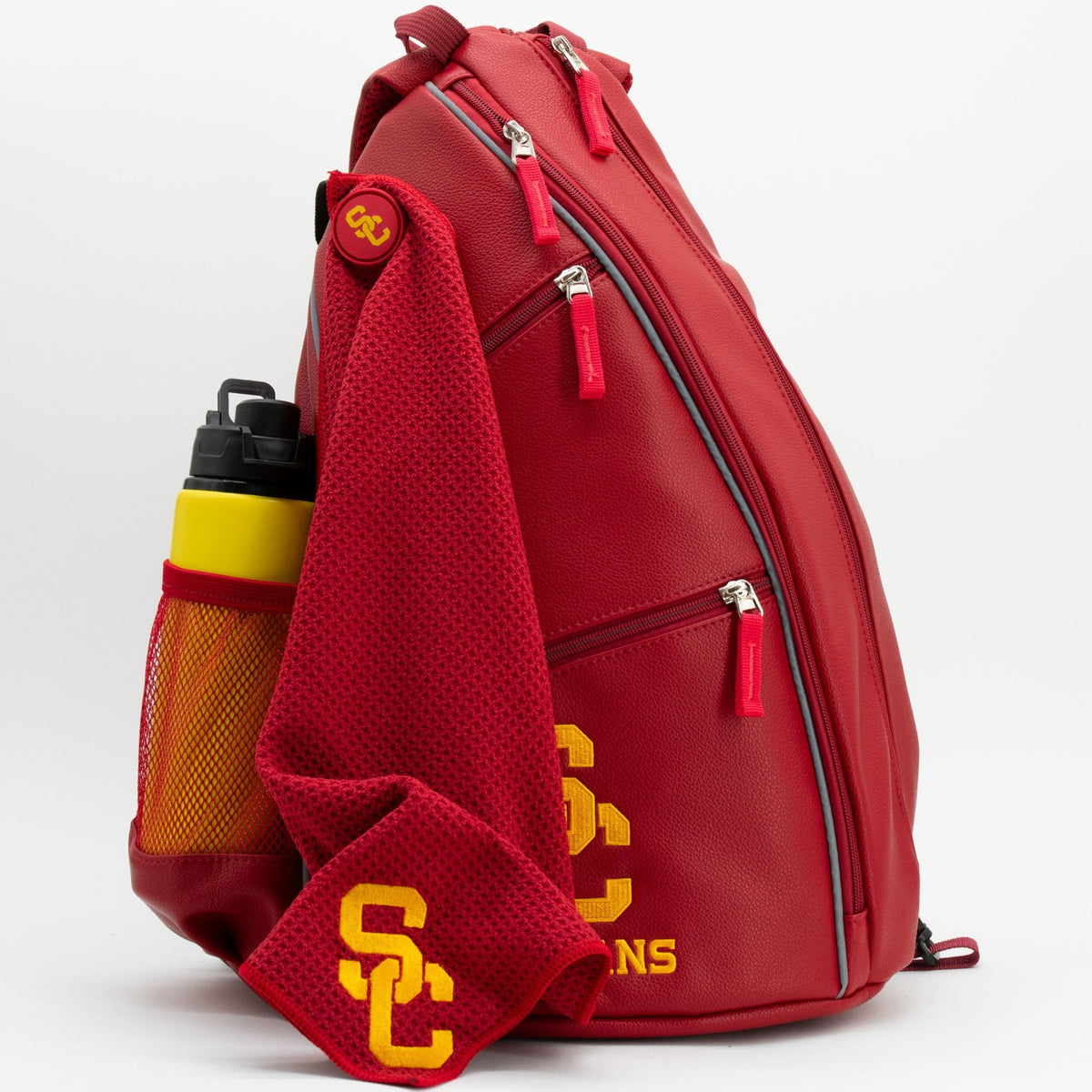 USC Trojans PU leather backpack by Team Golf, view 8
