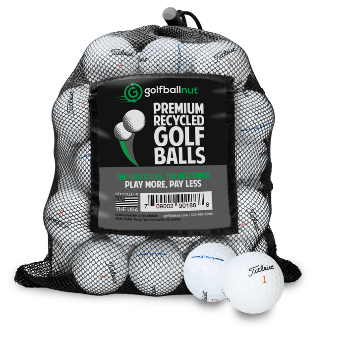 Used Titleist Mix Golf Balls - Mesh Bag - 24 - Club Rehab