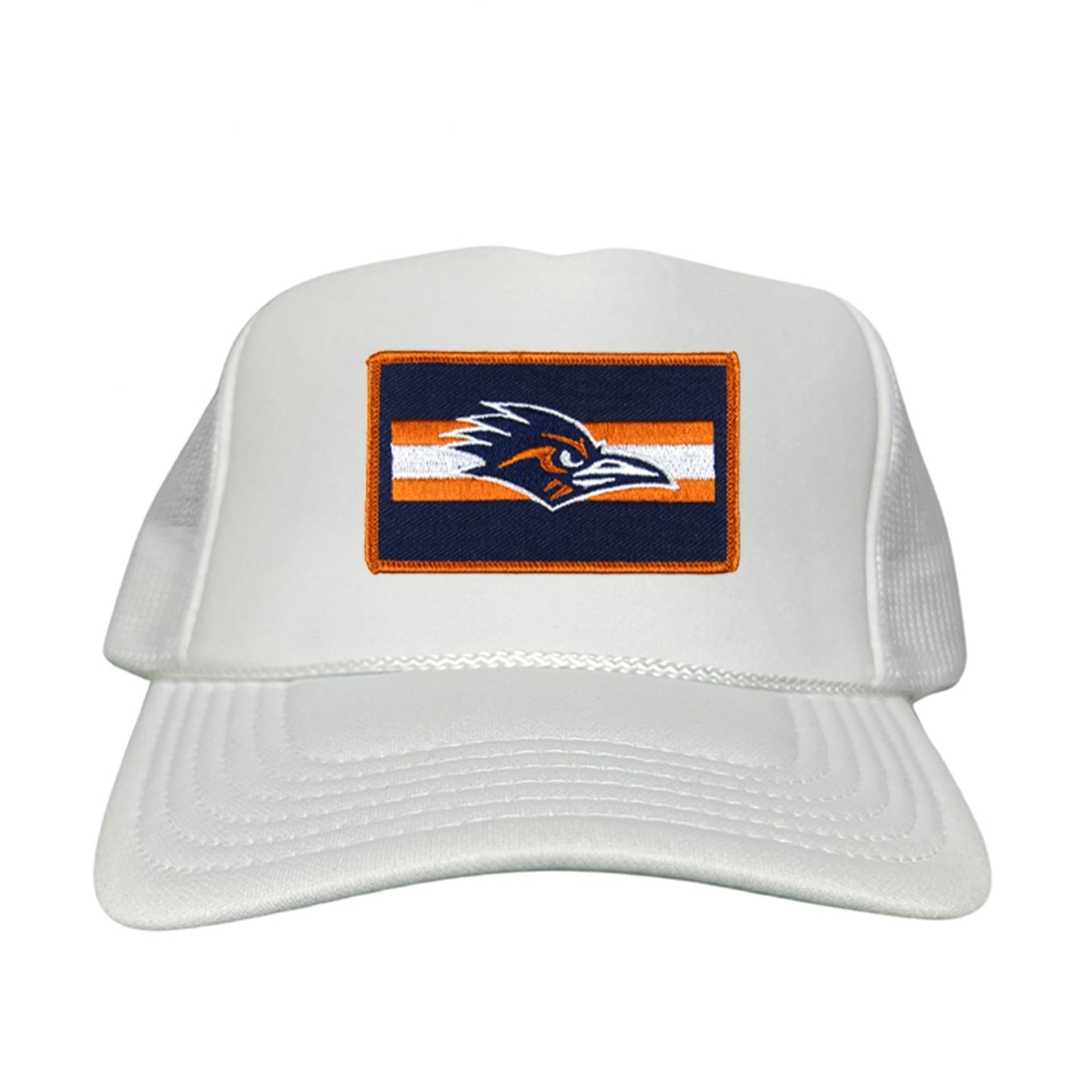 UTSA Rectangle Stripe Roadrunner / Hats / 153 / UTSA007 - White Foam Mesh Snapback - Club Rehab
