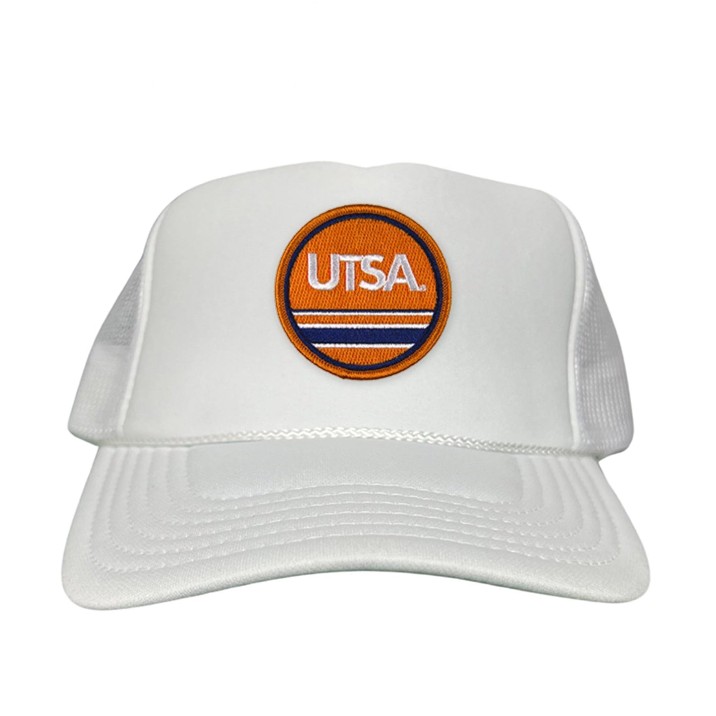UTSA UTSA Circle Line Patch / Hats/ 160 / UTSA - Heather Grey / White Curved Bill Mesh Snapback - Club Rehab