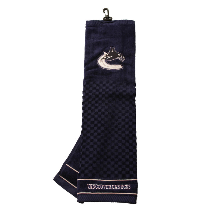 Vancouver Canucks embroidered golf towel