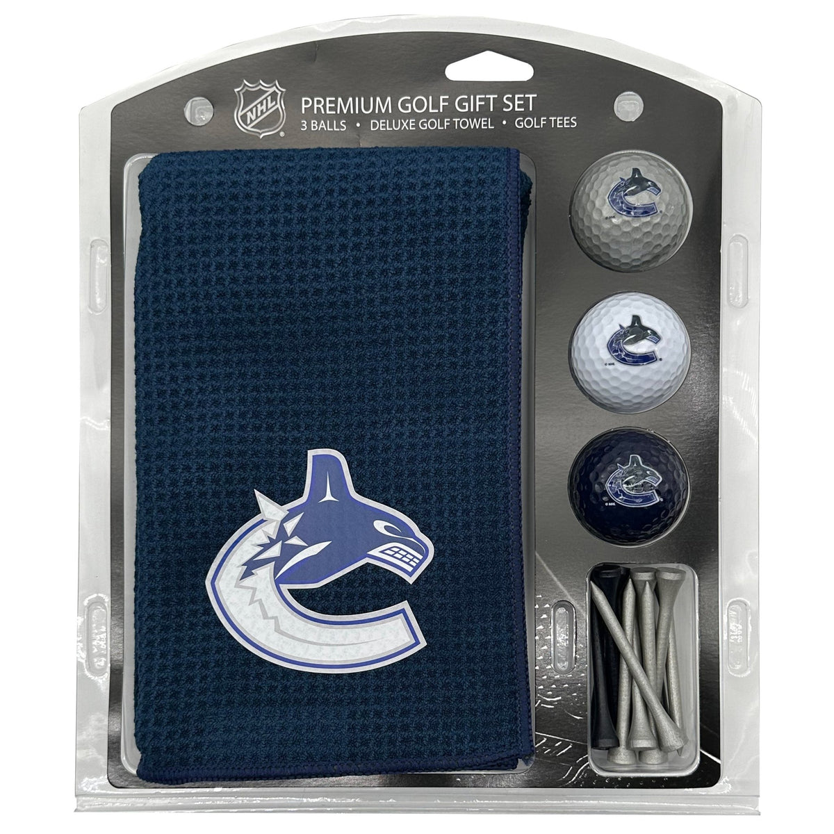 Vancouver Canucks Microfiber Towel Golf Gift Set - Club Rehab