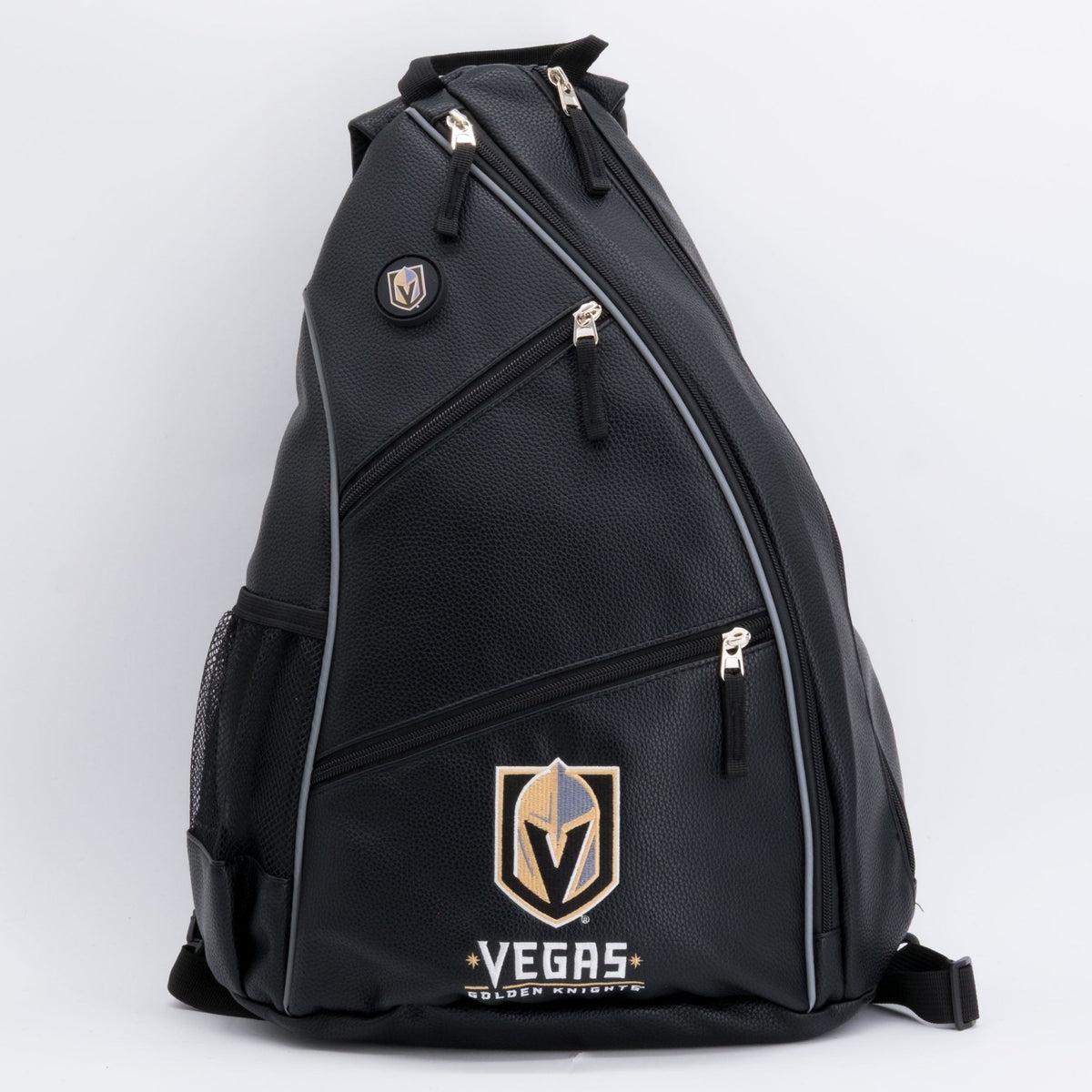 Vegas Golden Knights PU leather backpack by Team Golf, view 1
