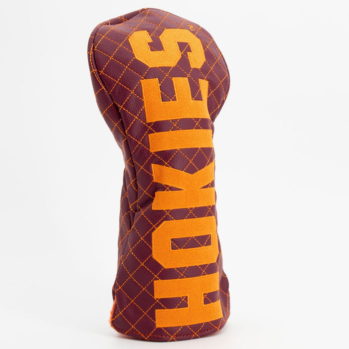 Virginia Tech Hokies Quilted Headcovers – Go Hokies Collection - Driver Solid - Club Rehab