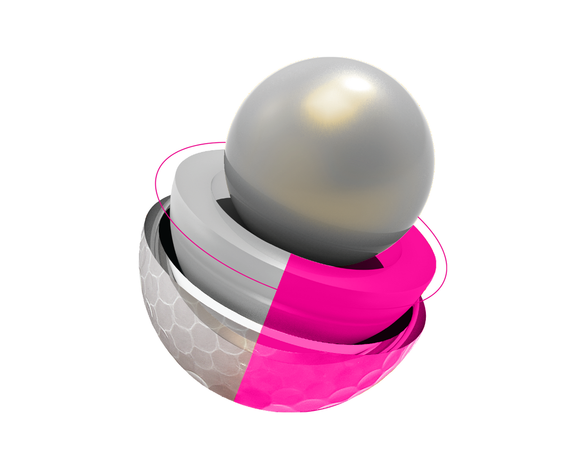 Volvik BCRF Crystal Combi Pink core feature illustration