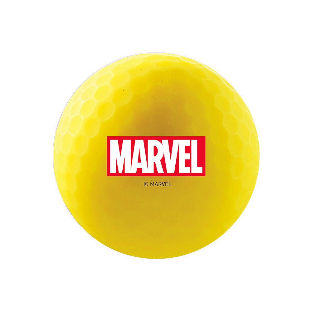 Volvik Marvel Thor Vivid Soft 4-Ball Pack Thor Yellow front detail