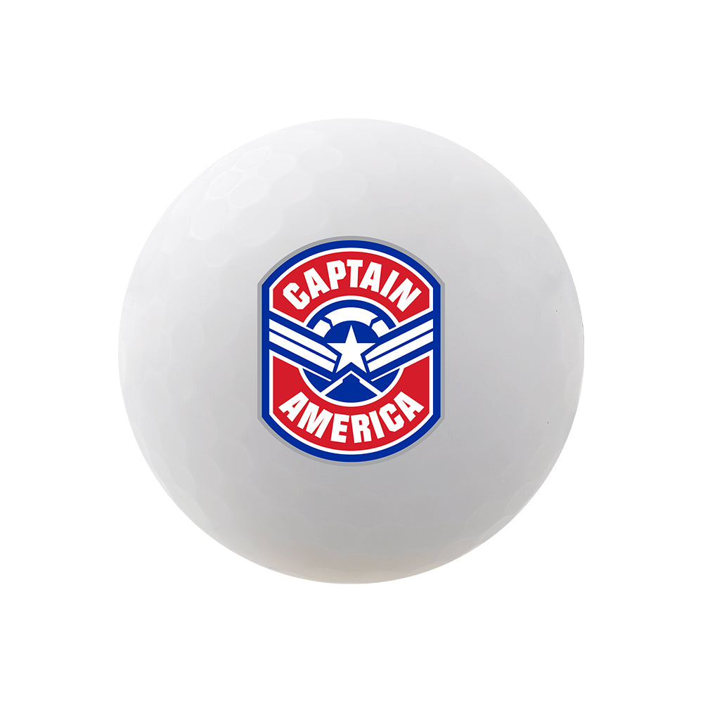 Volvik Marvel Captain America Sam Wilson Vivid Soft individual golf ball view 3