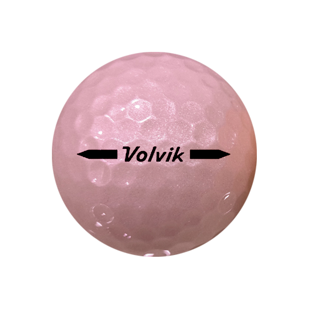 Volvik BCRF Unity light pink golf ball reverse view