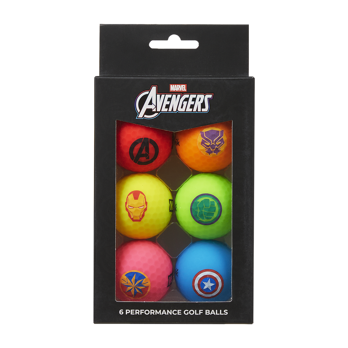 Volvik Marvel Avengers six-ball product studio image