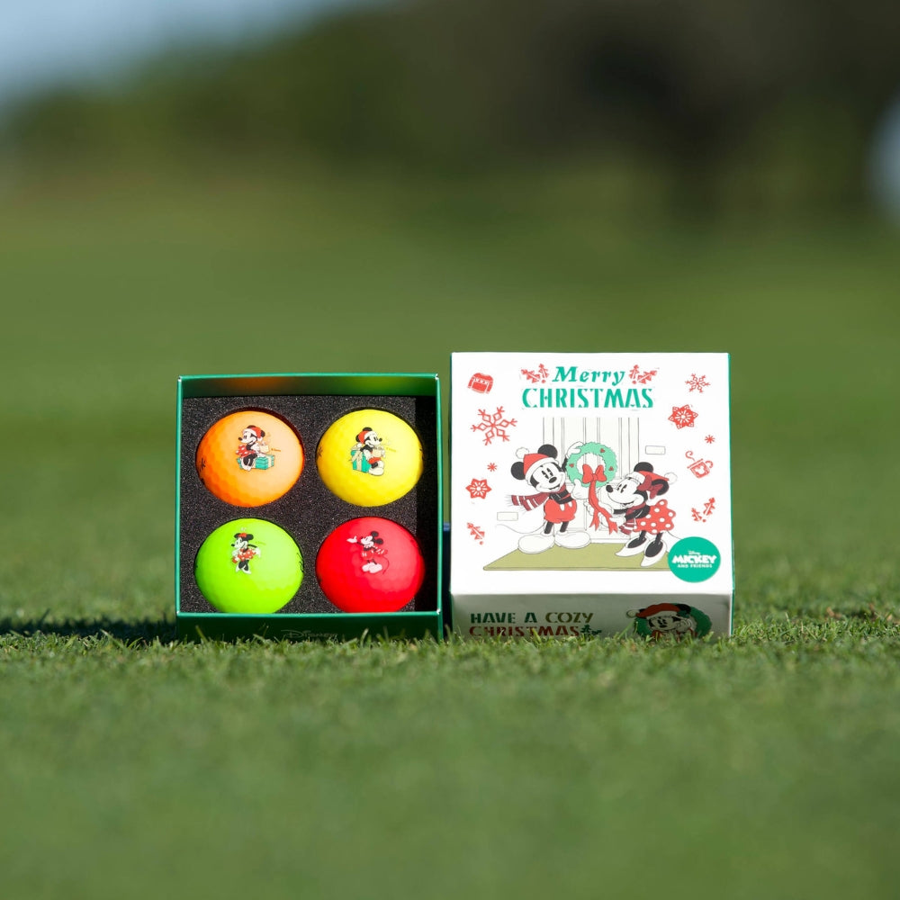 Volvik Disney Christmas Vivid four golf ball pack