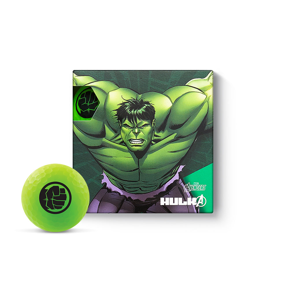 Volvik Vivid Soft Marvel Hulk Golf Balls – 4 Ball Pack packaging