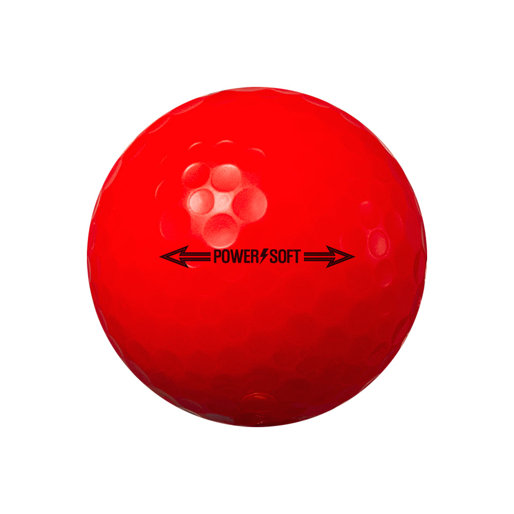 Volvik Power Soft Red — ball model mark