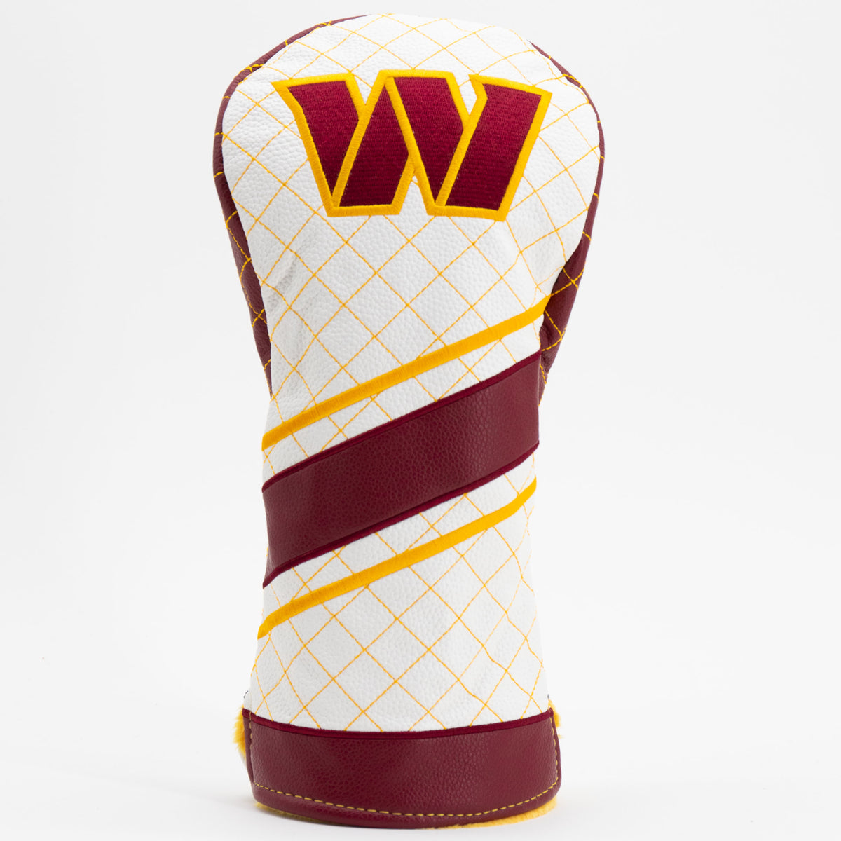 Washington Commanders Striped Driver quilted headcover, front view