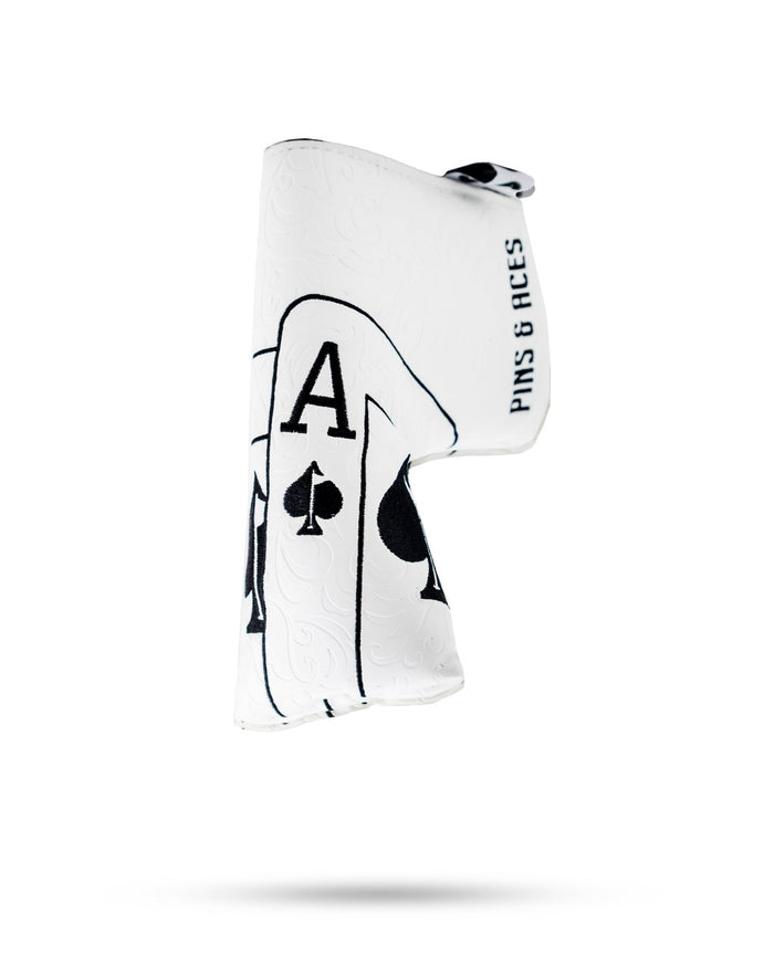 White Out Ace of Spades - Blade Putter Cover - Club Rehab