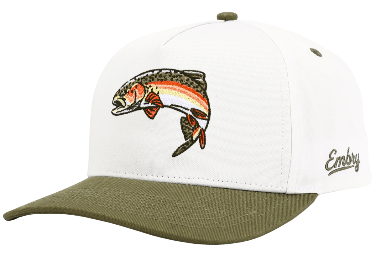 White/Green - Rainbow Trout - Club Rehab - Trucker HatWhite/Green - Rainbow Trout
