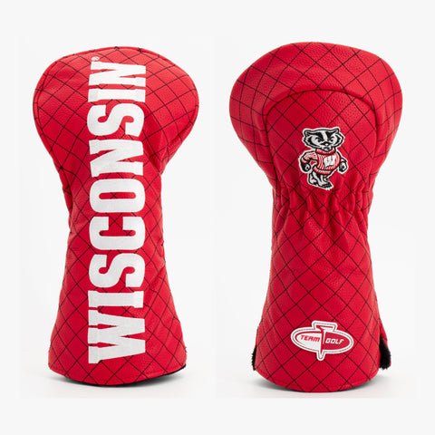 Wisconsin Badgers gesteppte Driver-Schlägerhaube (Solid)