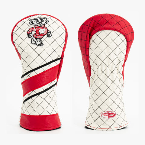 Wisconsin Badgers Gestreiftes gestepptes Fairway-Schlägerhaube