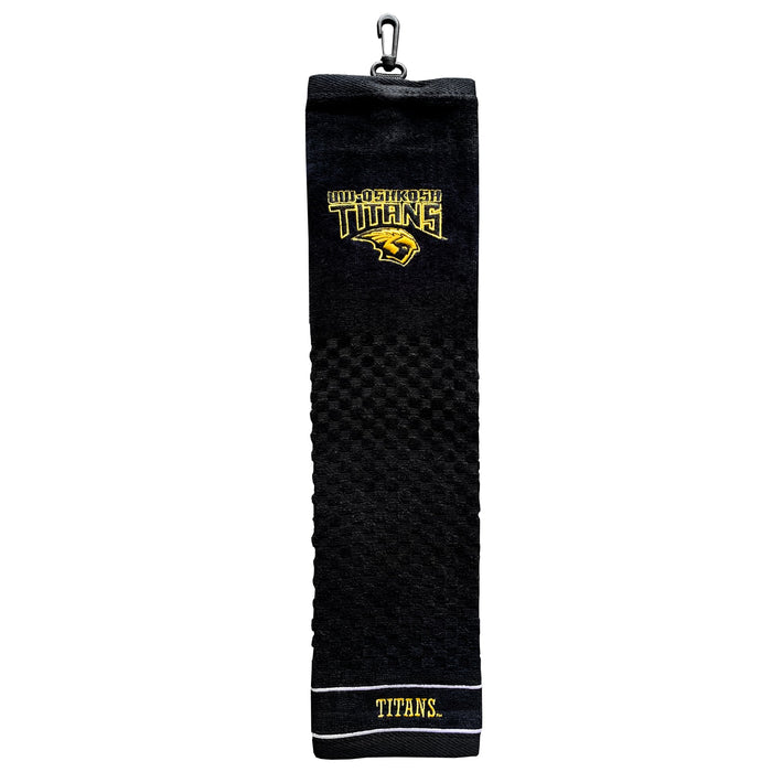 Wisconsin Oshkosh embroidered golf towel