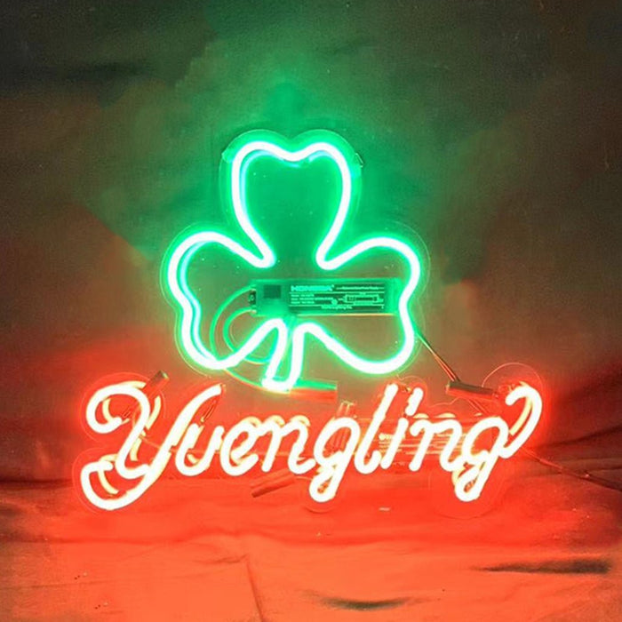 Yuengling Lager Clover Neon Light Sign - Club Rehab