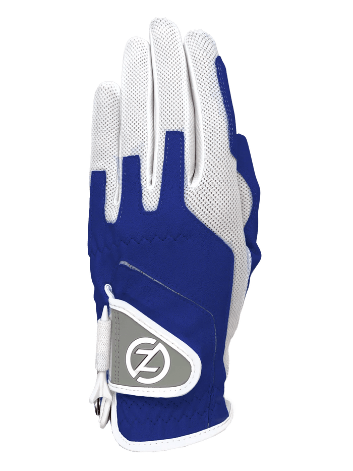 Zero Friction™ Women's Compression Golf Glove - Left Hand Blue - Club Rehab