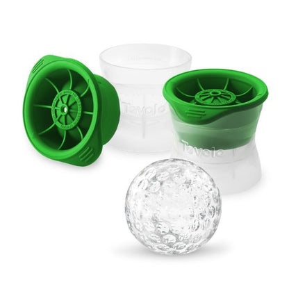 19th Hole Rocks – Golf Ball Ice Mold Set (2-Pack, Green)