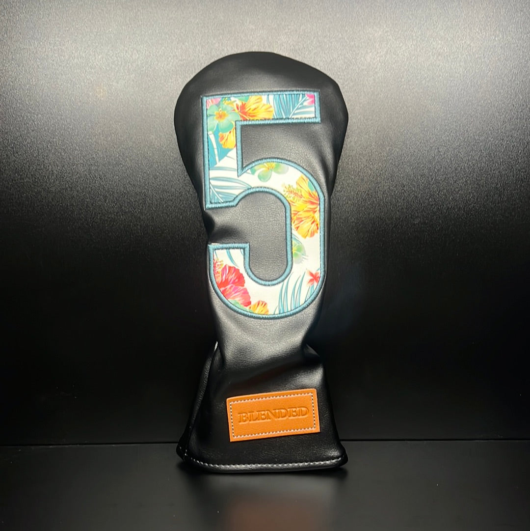 Tropical Floral Print Headcover