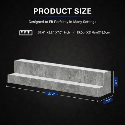 38-Inch LED Liquor Bottle Display Shelf – App & Remote-Controlled Bar Stand