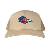 Khaki Curved Bill Mesh Snapback