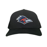 Black Curved Bill Mesh Snapback
