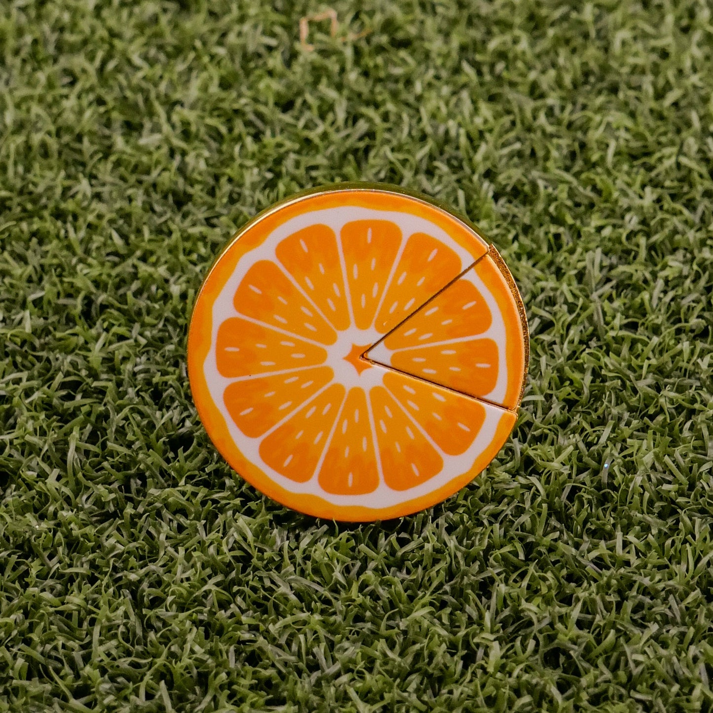 Orange "Slice" Premium Ball Marker