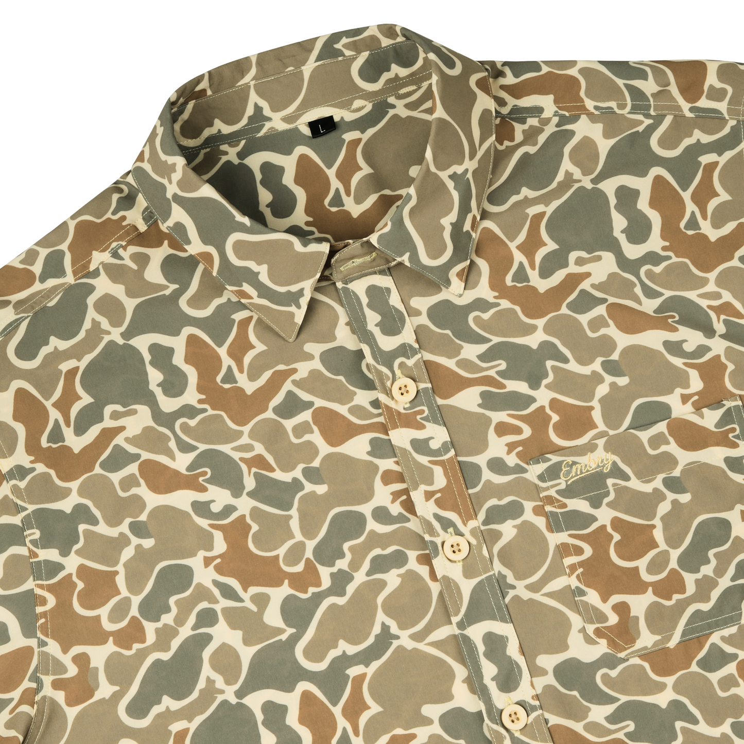 Performance Button Up - Desert Duck