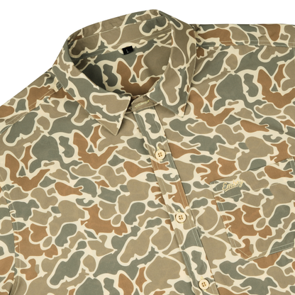 Performance Button Up - Desert Duck